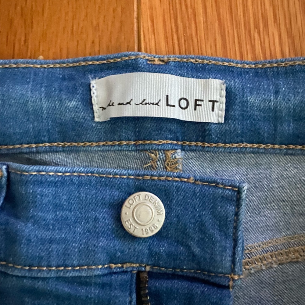 Loft Mid Rise Skinny Jeans - Picture 3 of 6